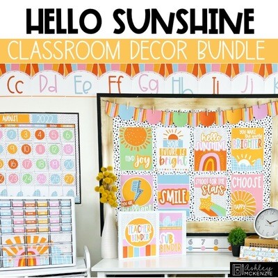 Hello Sunshine Classroom Decor Bundle