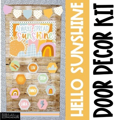 Hello Sunshine Classroom Door Decor Kit
