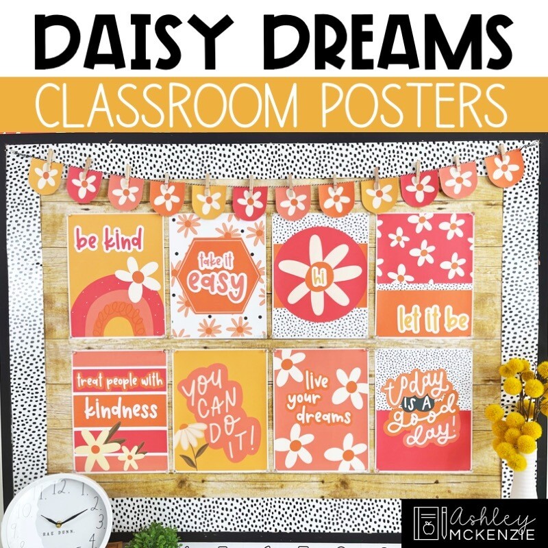 Daisy Dreams Classroom Decor | Classroom Posters - Editable!