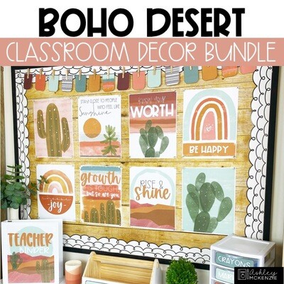Boho Desert Classroom Decor Bundle