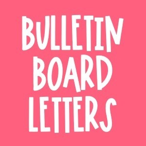 A-Z Bulletin Board Letters
