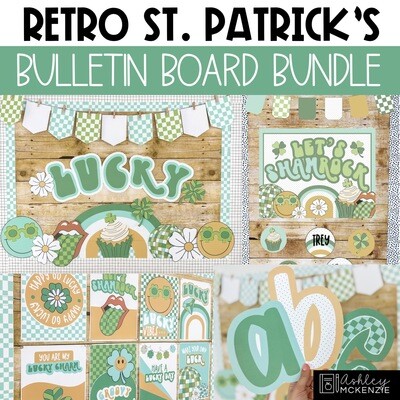 Retro St. Patrick's Day Bulletin Board Bundle