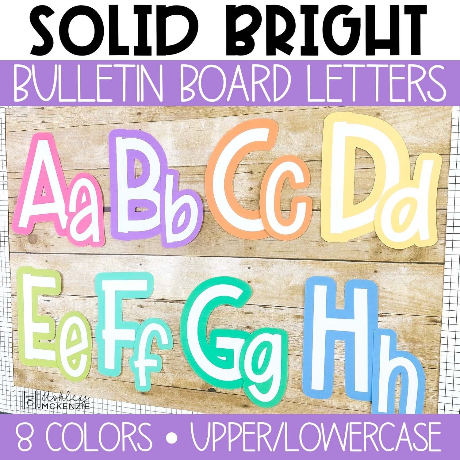 Printable Bulletin Board Letters A-Z a-z 0-9