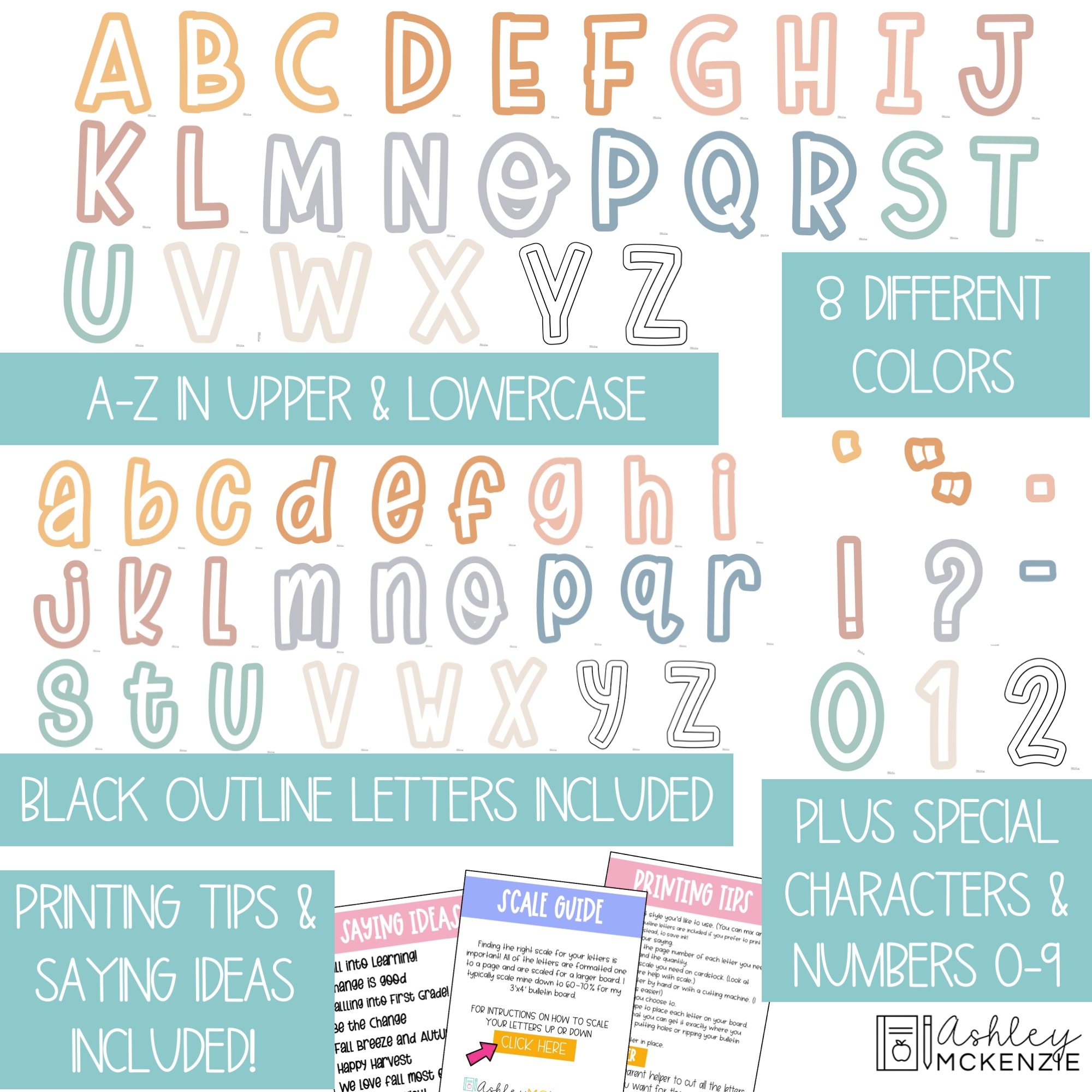 Pastel Hearts, Valentine’s Day Bulletin Board Letters, Alphabet Poster  Printable