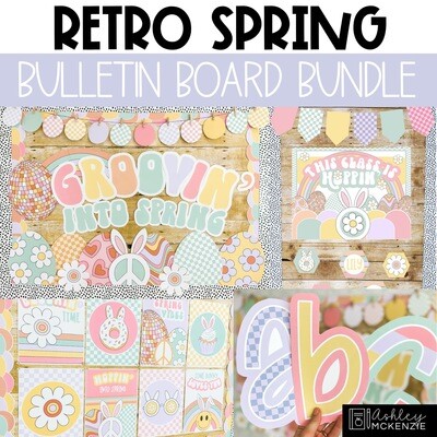 Retro Spring Bulletin Board Bundle