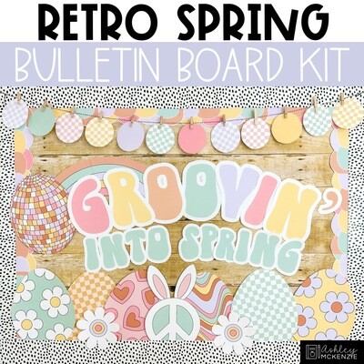 Retro Spring Bulletin Board Kit