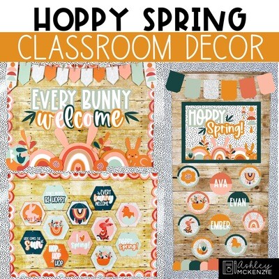 Hoppy Spring Classroom Decor Bundle