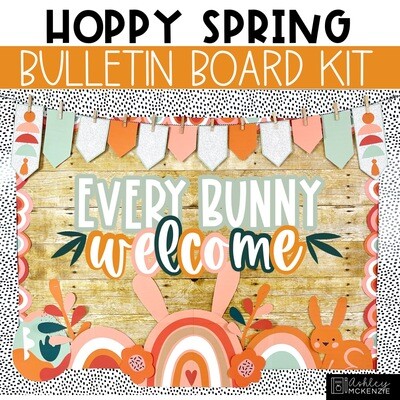 Hoppy Spring Bulletin Board Decor