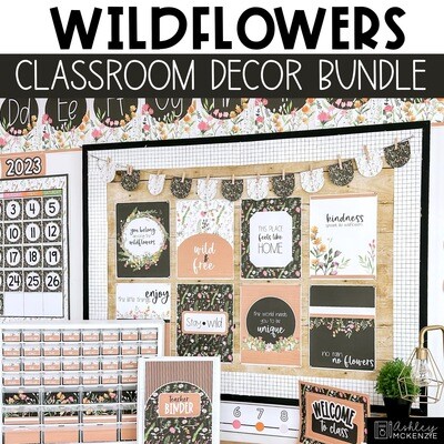 Wildflowers Classroom Decor Bundle