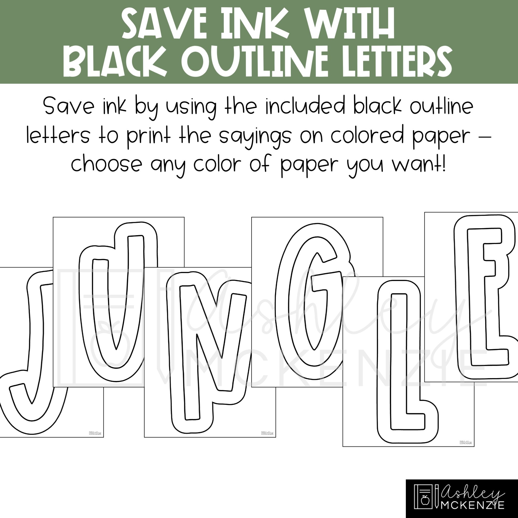 Printable Letters for Bulletin Board by Studious Shenanigans