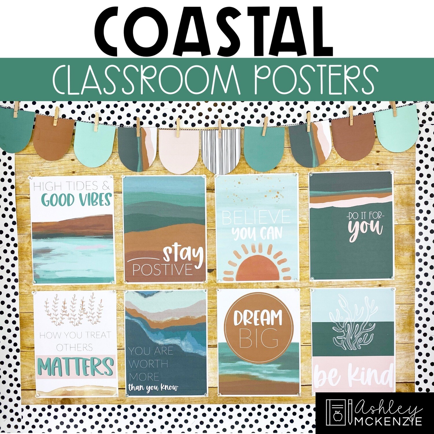Coastal Classroom Decor | Classroom Posters - Editable!