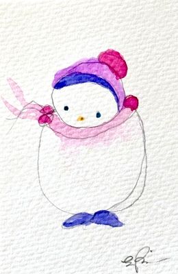 Queer Bi Friend - Watercolor Painting