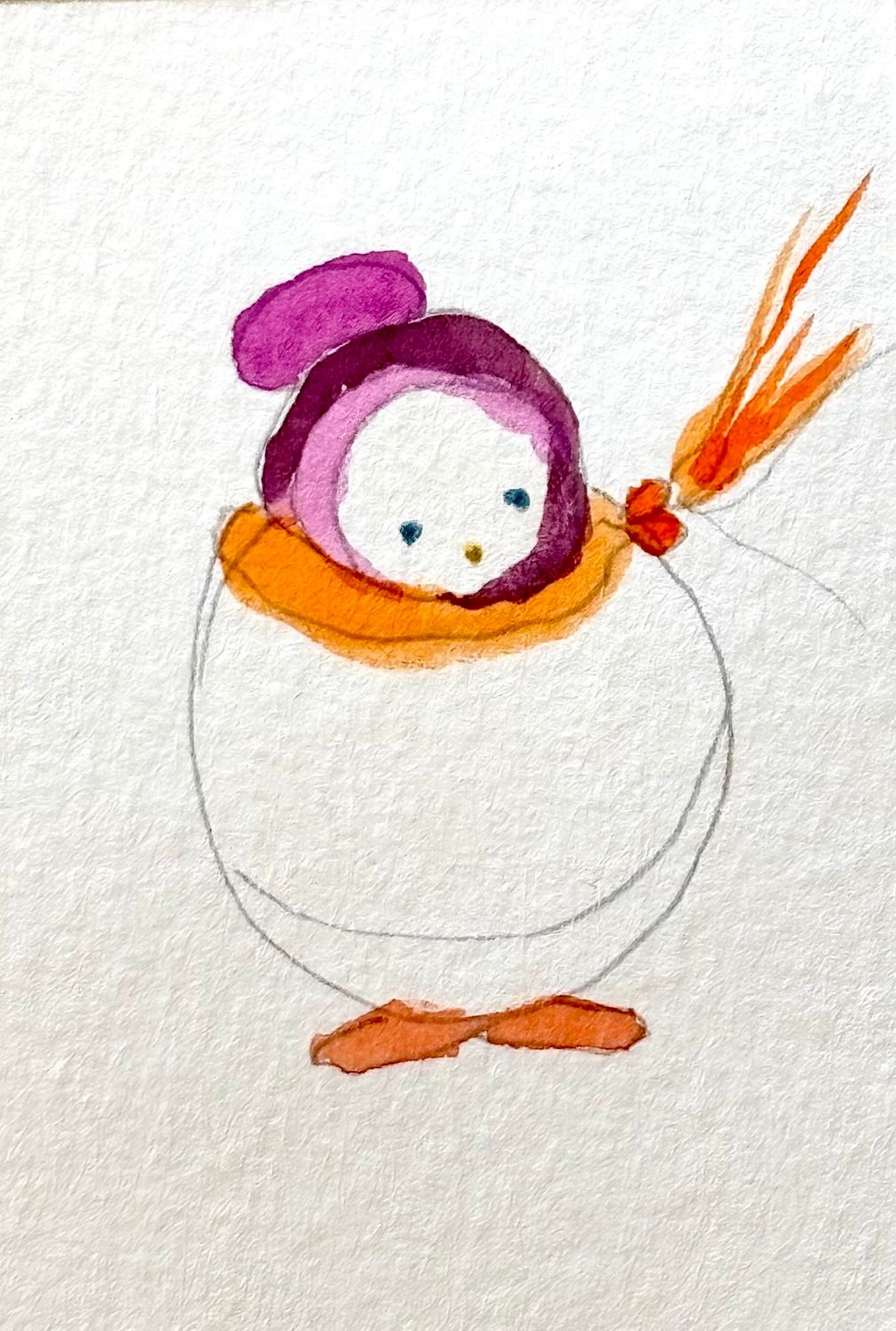 Queer Lesbian Friend - Watercolor Painting