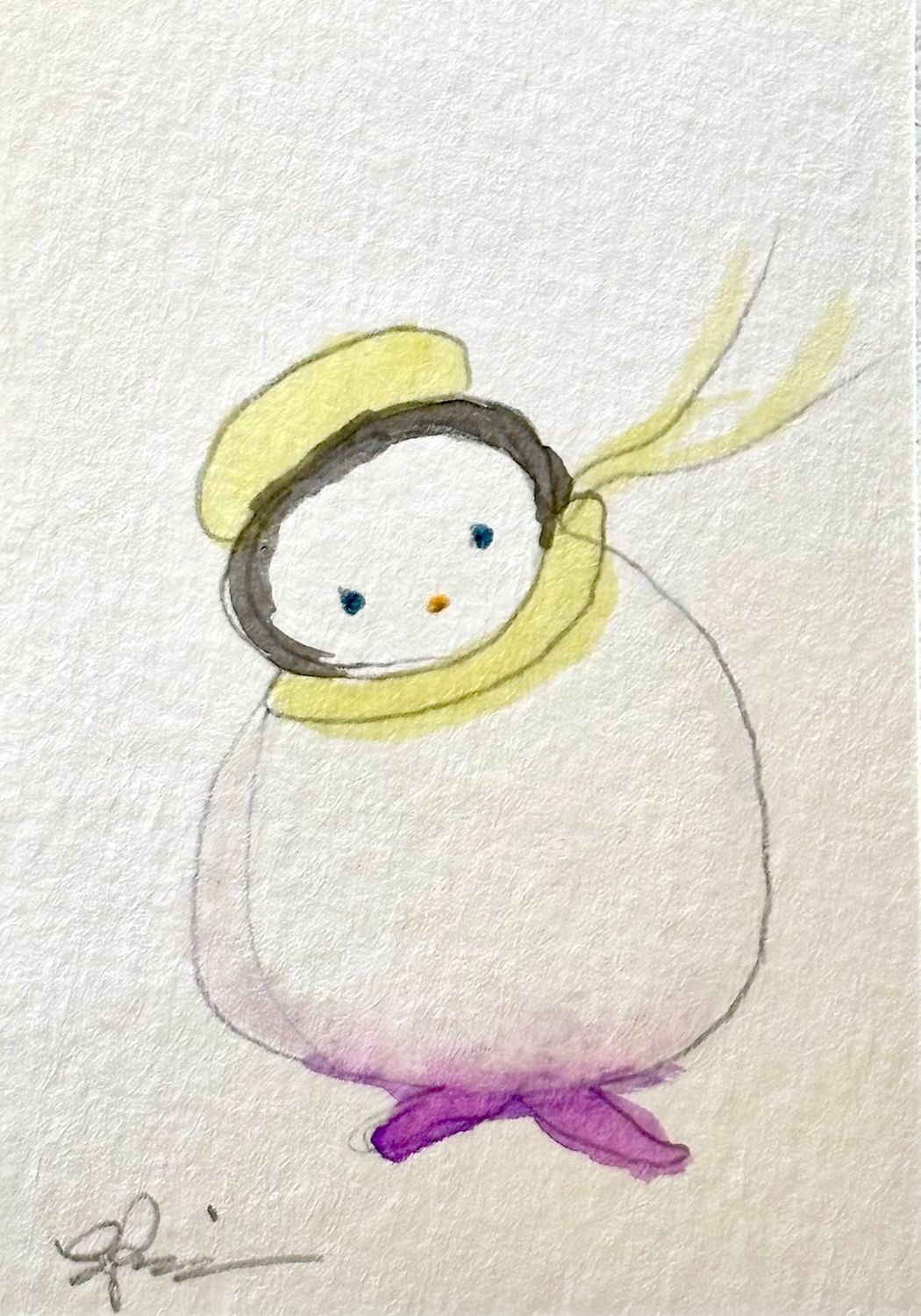 Queer Non Binary Friend - Watercolor Painting