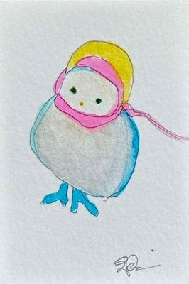 Queer Pan Friend - Watercolor Painting