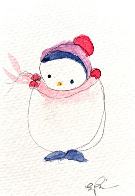 Queer Bi Friend - Watercolor Painting