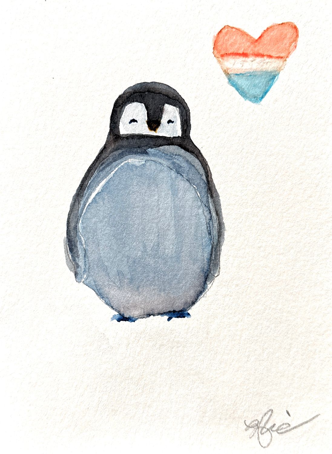 Joyful watercolor artwork celebrating transgender queer community, hand-painted in pink, white and blue in a playful style