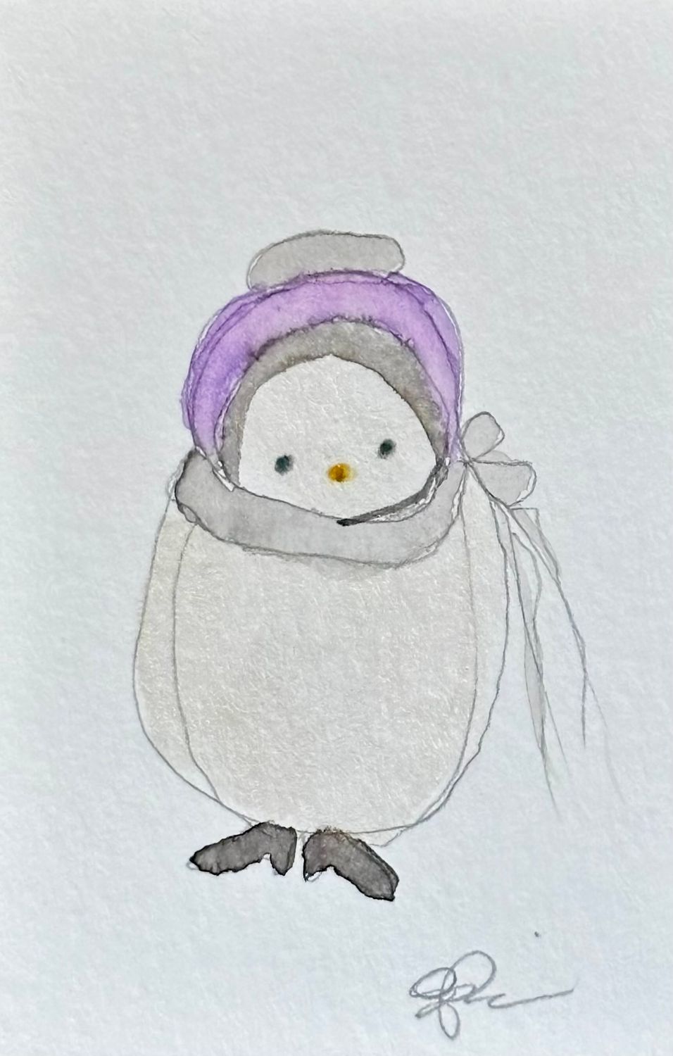 Queer A-Sexual Friend - Watercolor Painting