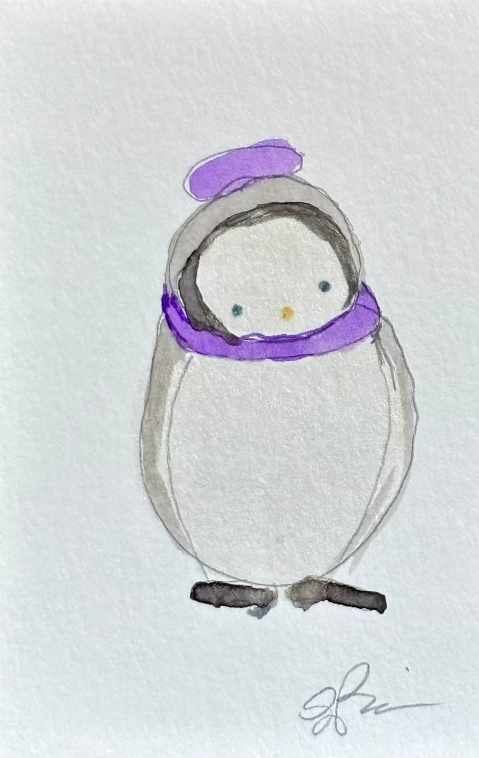 Queer A-Sexual Friend - Watercolor Painting