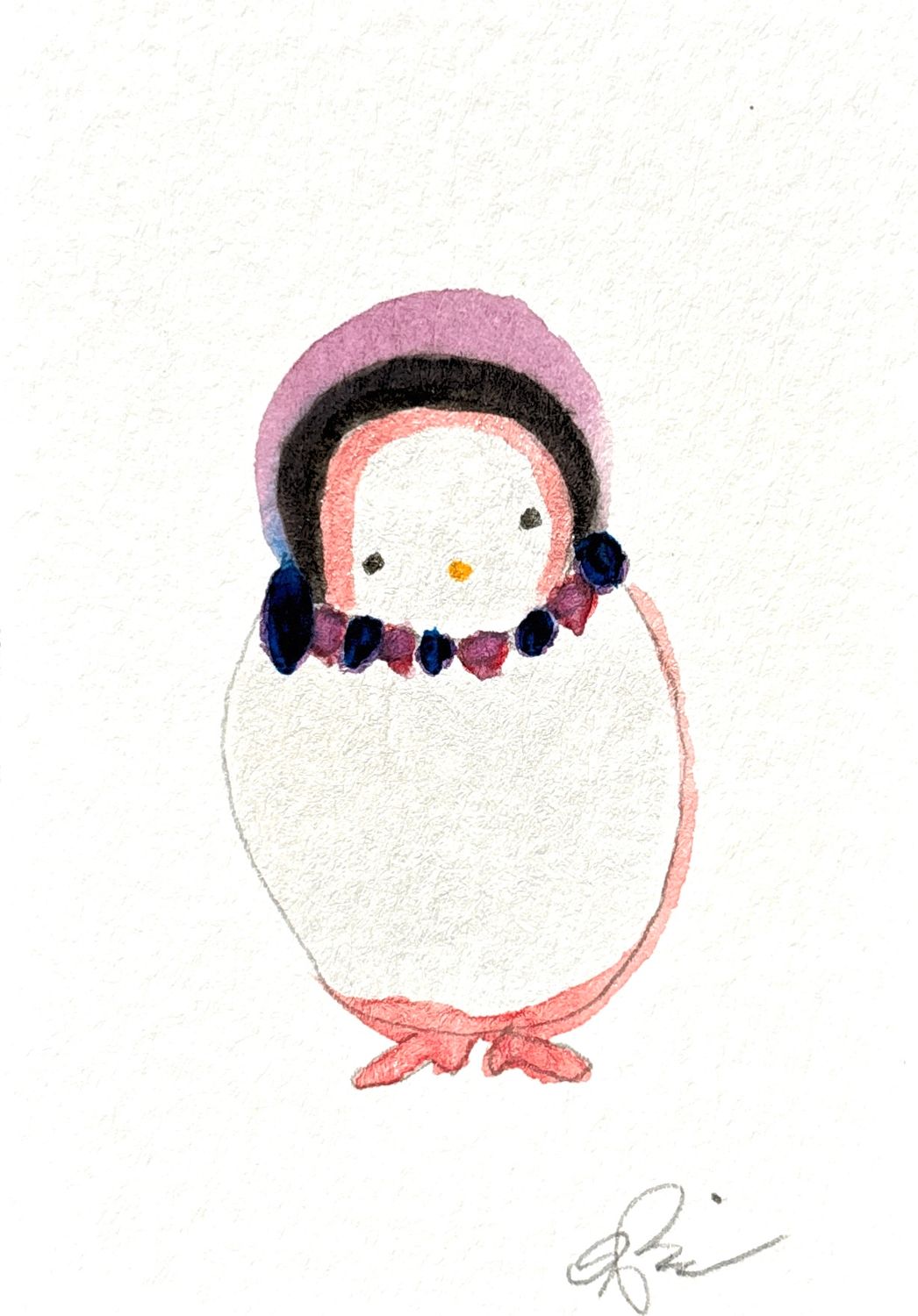 Queer Gender Fluid  Friend - Watercolor Painting