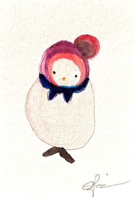 Joyful watercolor artwork celebrating gender-fluid queer community, hand-painted in purple blue black pink in a playful style