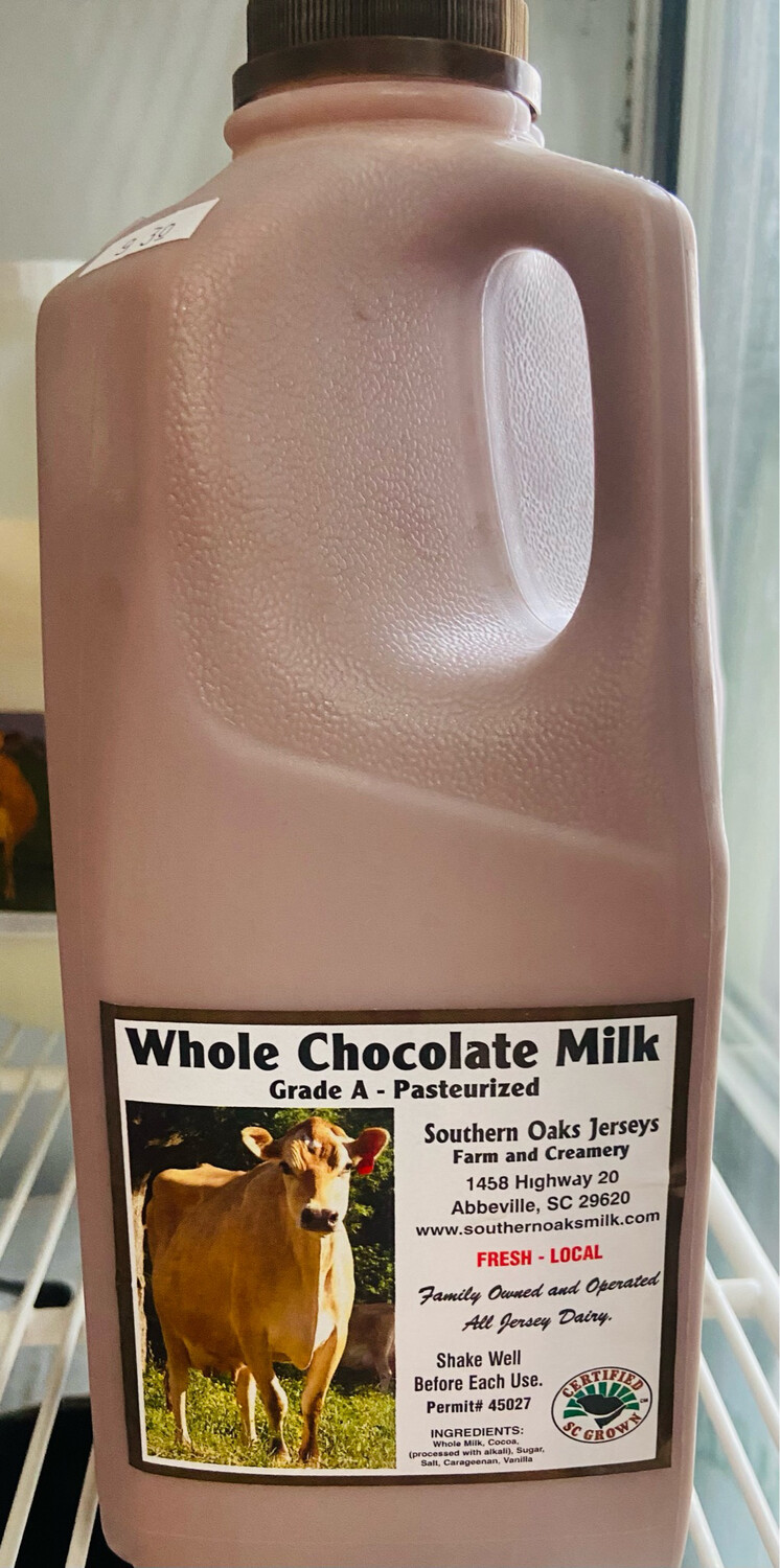 Chocolate Milk - 1/2 Gallon- Southern Oaks
