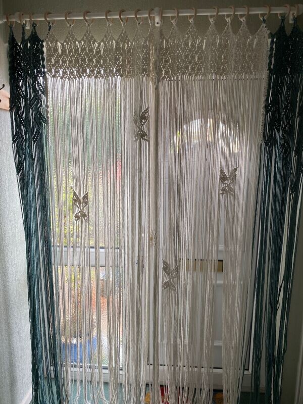 Curtain - White and Jade