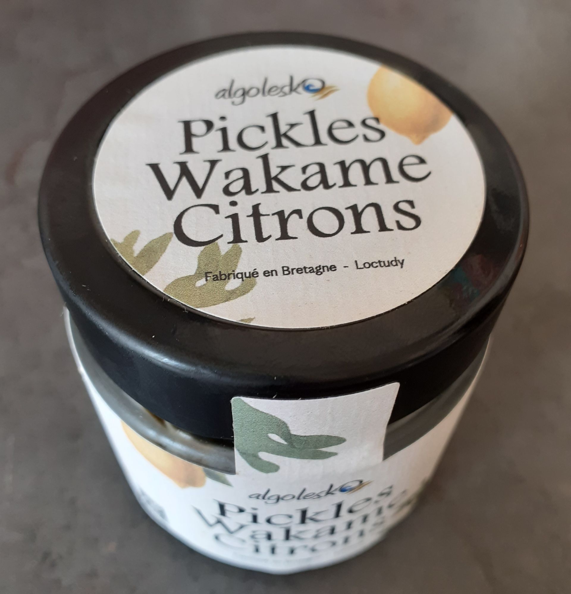 Pickles Wakamé -agrumes, 8pots de 110 grammes