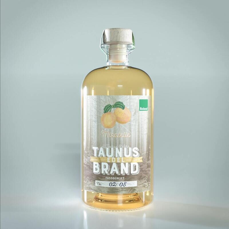 Taunus Brand Mirabelle de Nancy 2018 fassgereift im Eichenholz (500 ml., 43 % vol.)