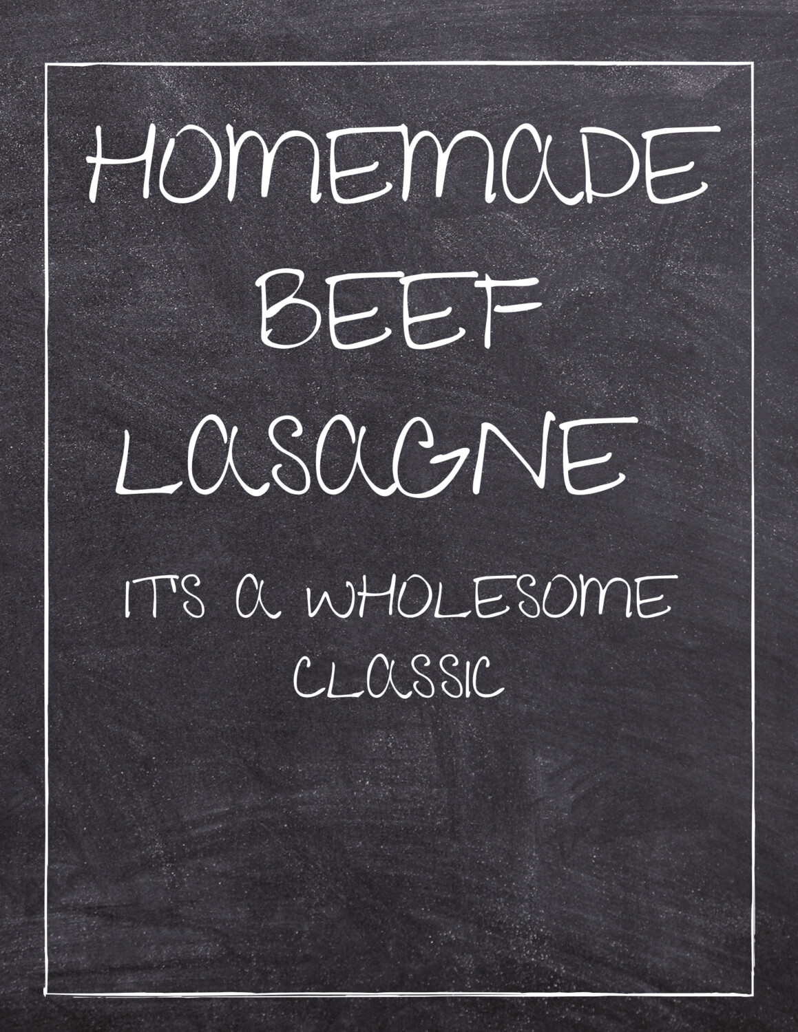 Homemade Beef Lasagne