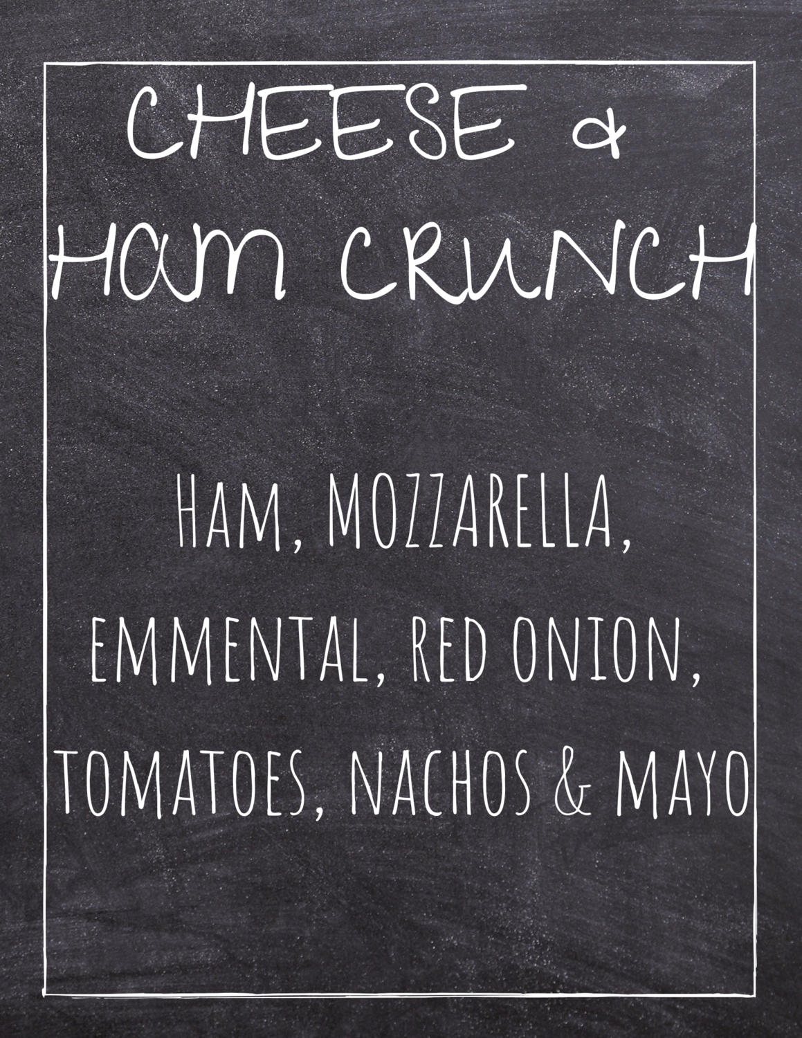 Cheese & Ham Crunch