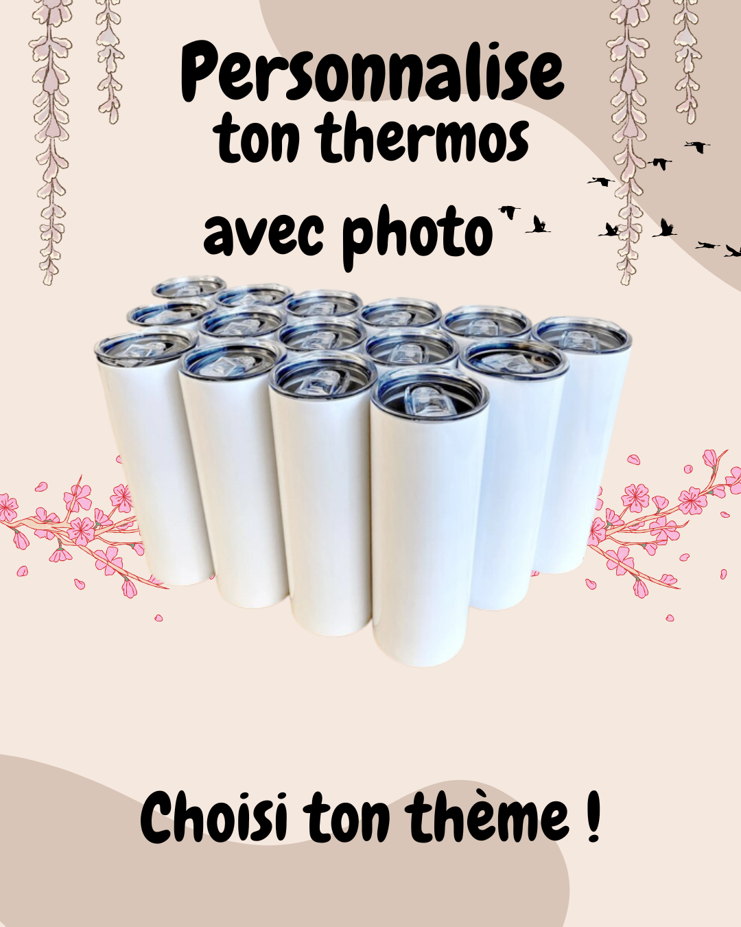 Thermos personnalisé, choisissez votre thème !