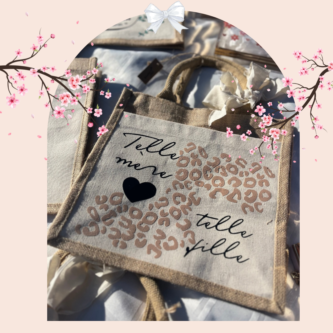 Sac en jute à offrir : telle mère telle fille 