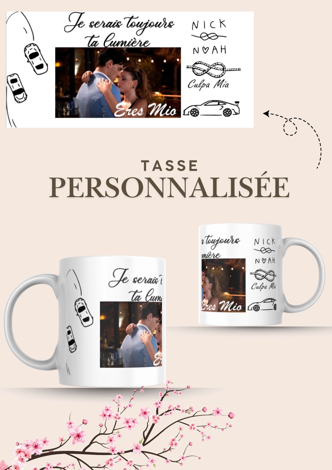 Tasse: je serai toujours ta lumière