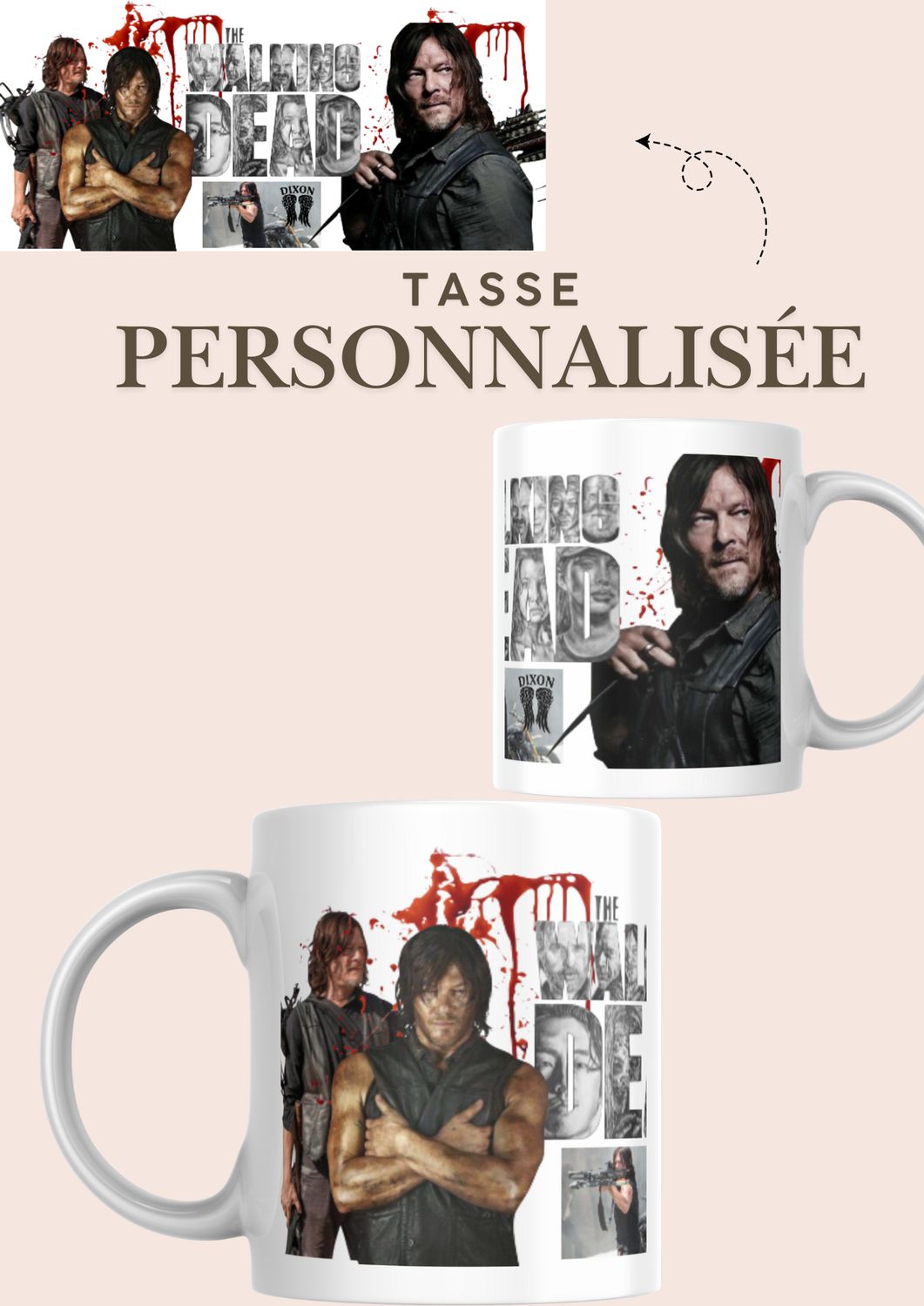 Tasse : walking dead sur daryl 