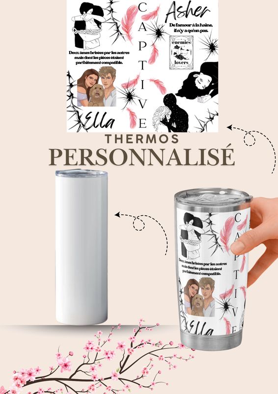 Thermos inspirée de Captive book 