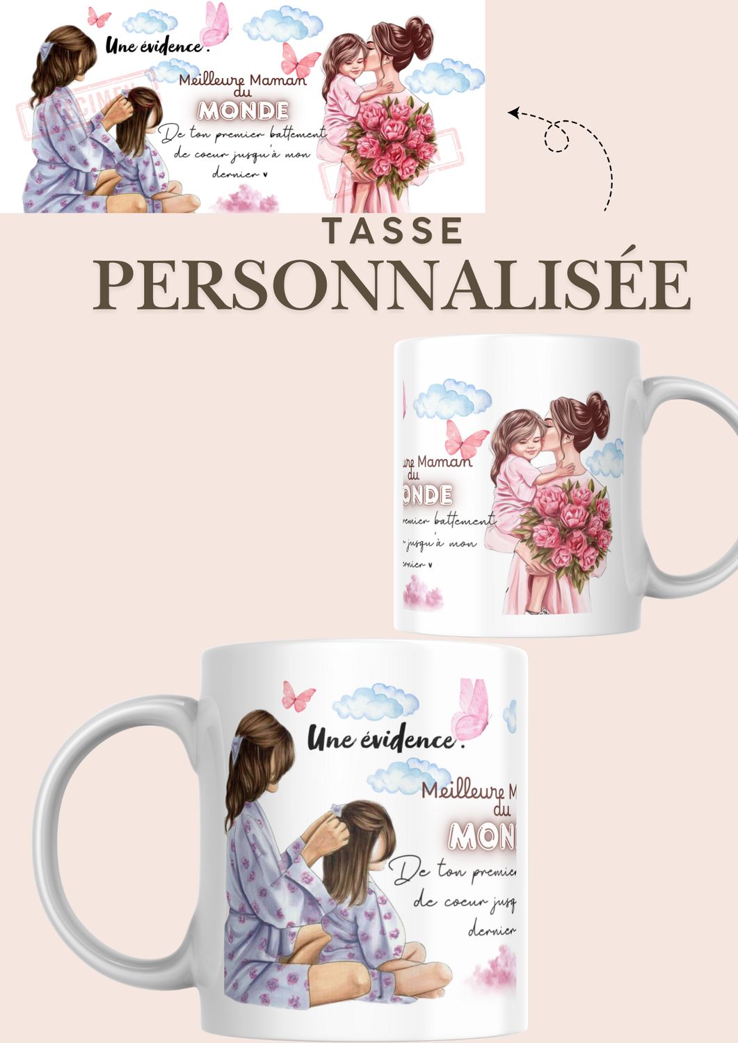 Tasse pour vos mamans, fêtes des mères 