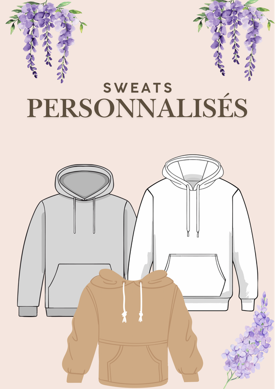 Personalized sweatshirt, choose your theme!