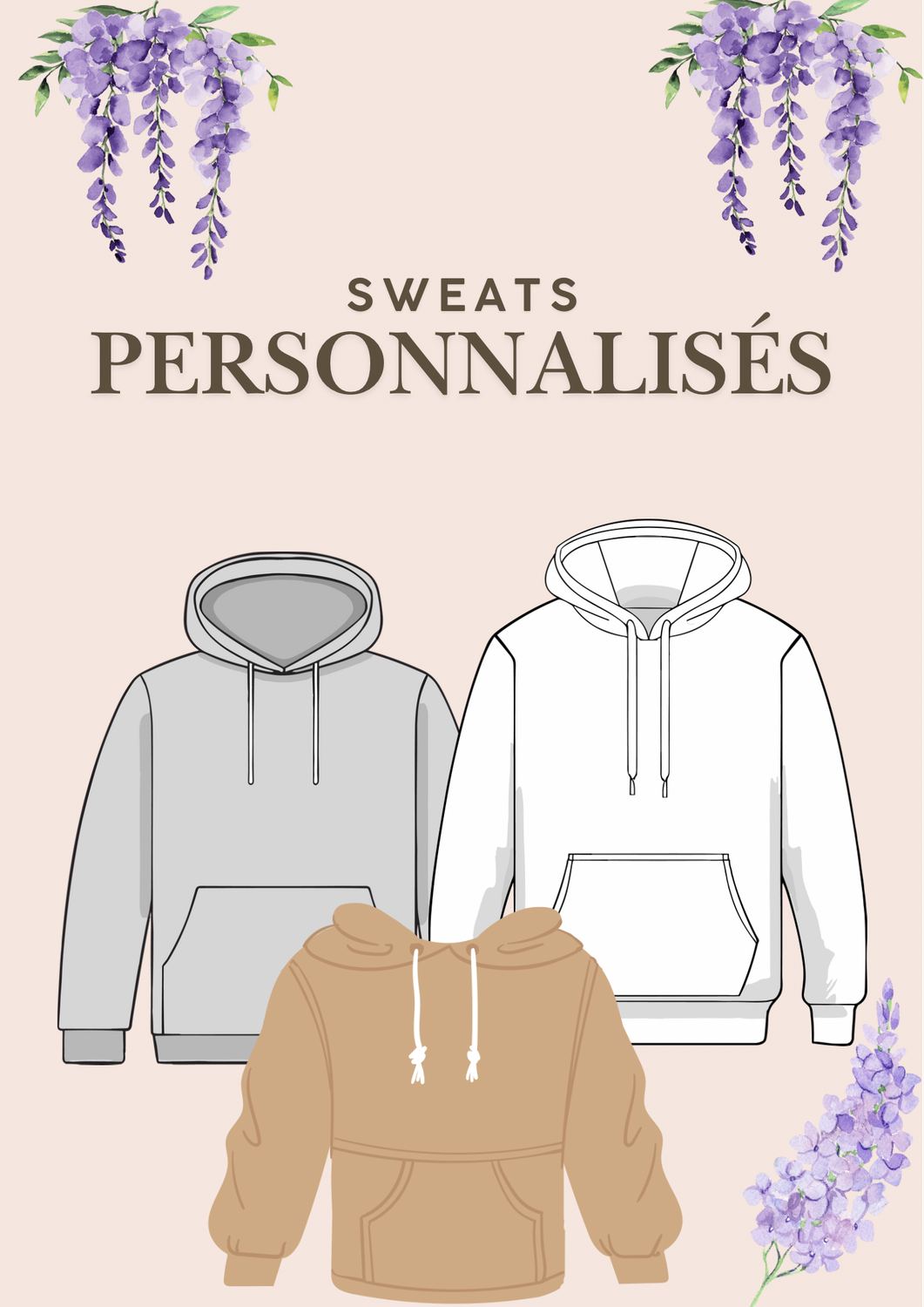 Personalized sweatshirt, choose your theme!