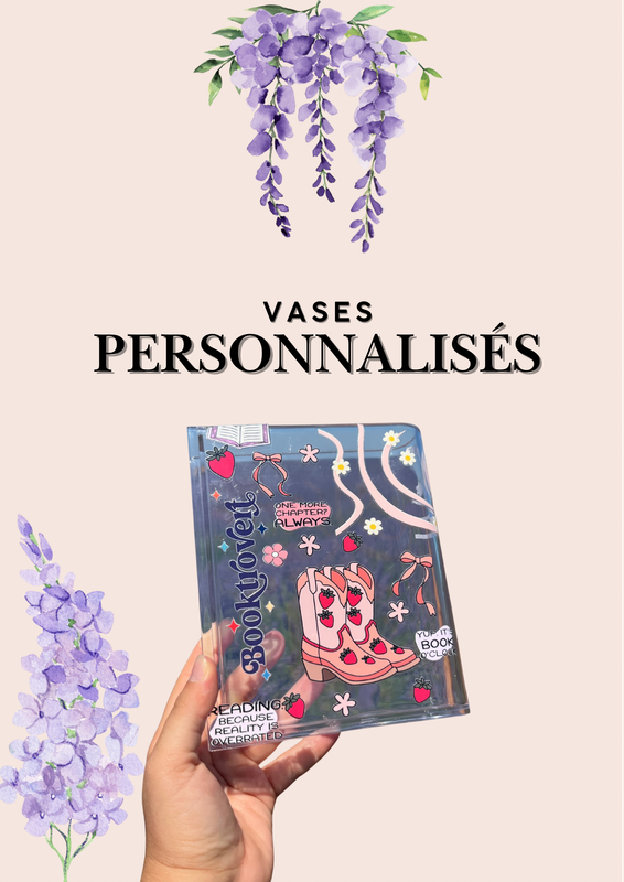 Vase livres personnalisés 
