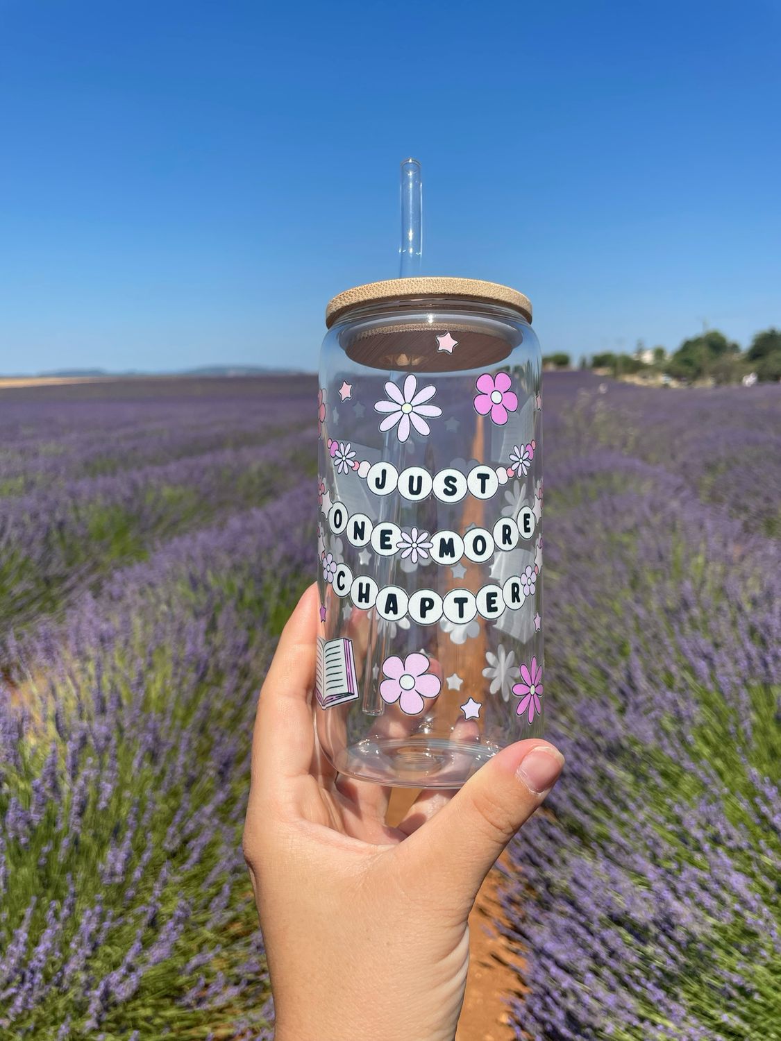 Gobelet en verre « Just One more chapter »