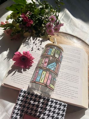 Gobelet en verre bibliothèque / disponible sans délai 