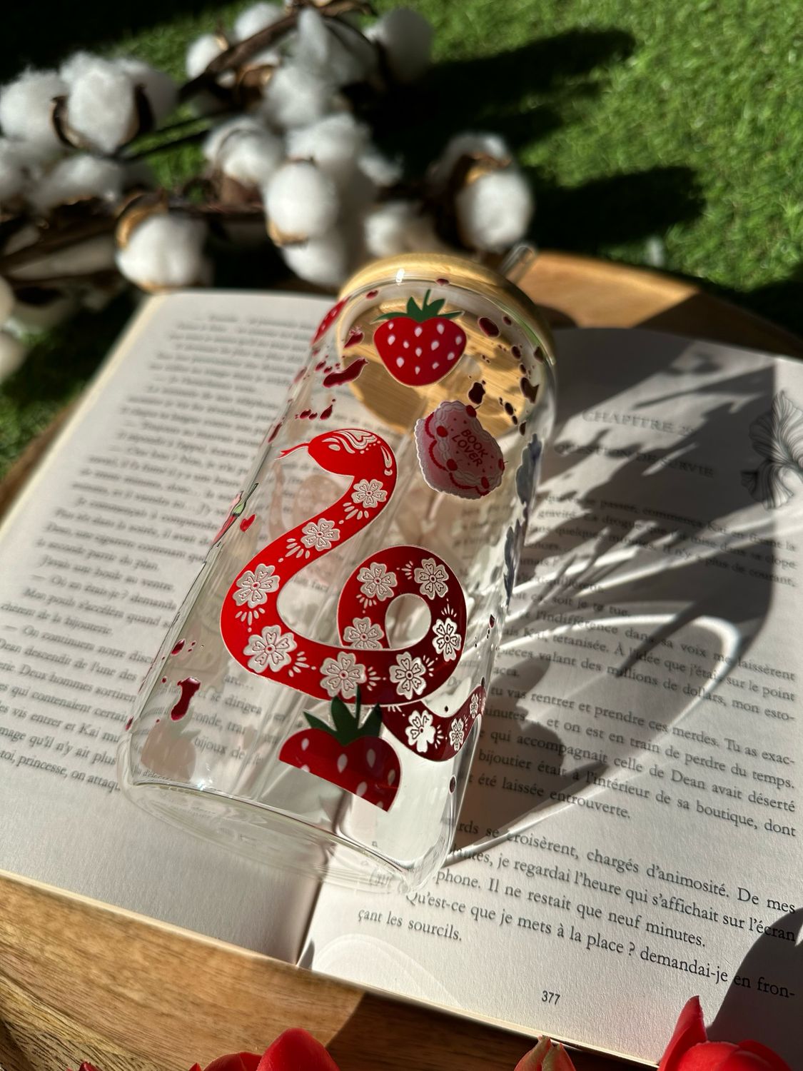 Gobelet en verre Dark romance 🐍 - disponible sans délai 