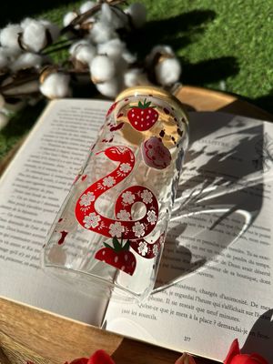 Gobelet en verre Dark romance 🐍 - disponible sans délai