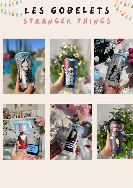 Gobelet stranger things (personnages au choix)