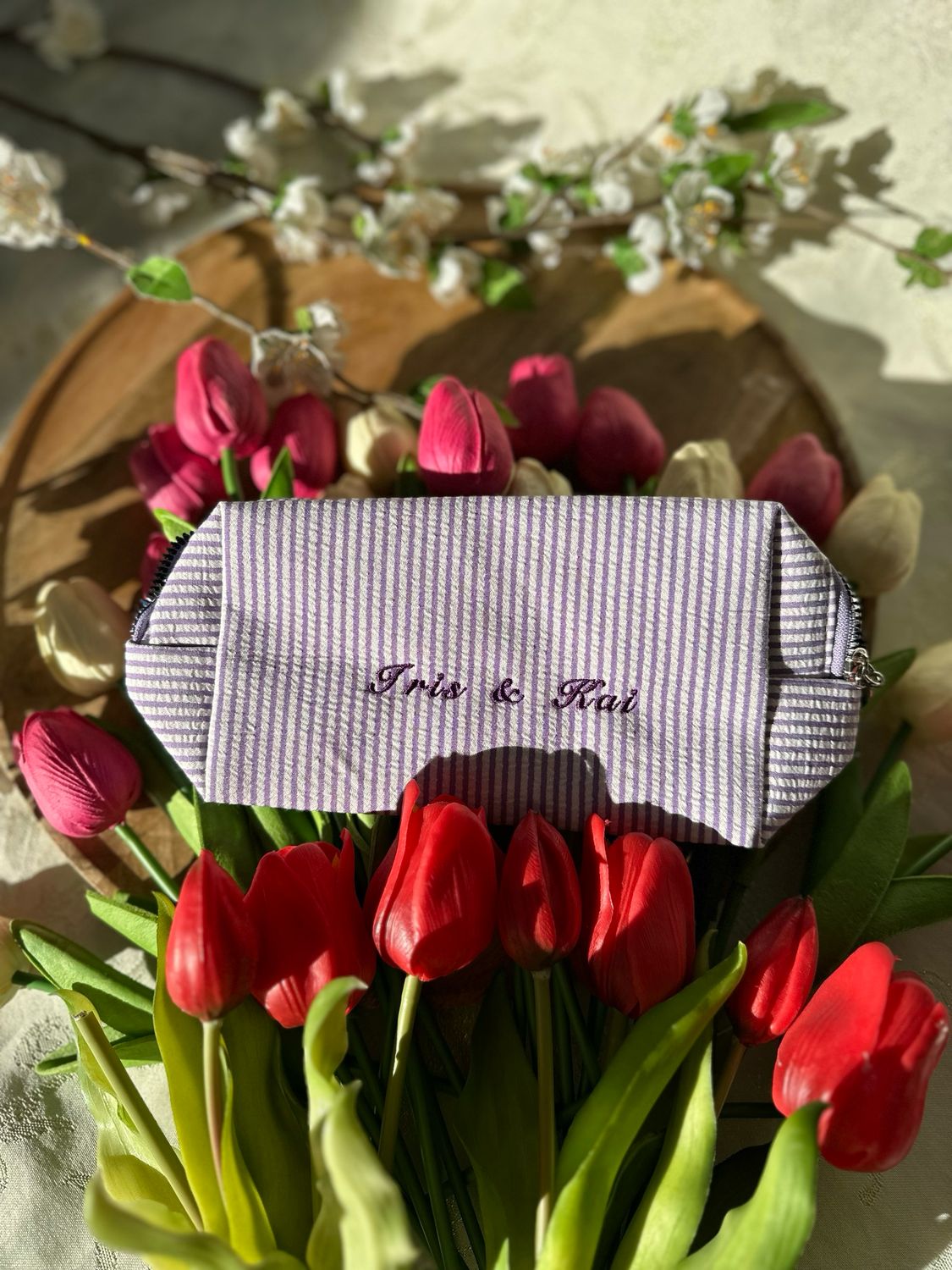 Pochette brodée : Kai &amp; Iris🐍🪲