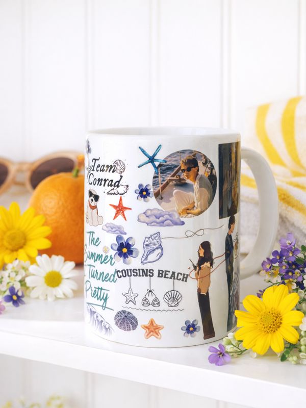 La tasse personnalisée de l’été où je suis devenue jolie – Belly &amp; Conrad vibes 🩵