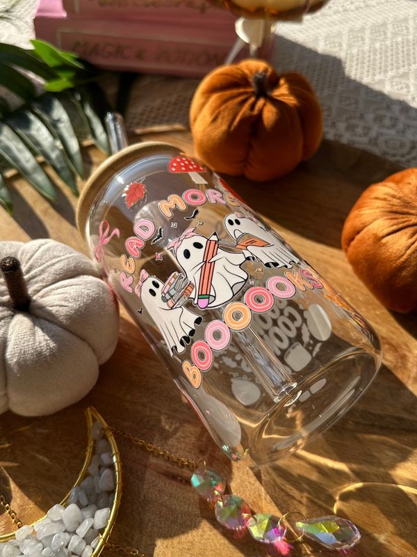 Spooky Bookish Season — Bubble Tea en verre 🎃📖