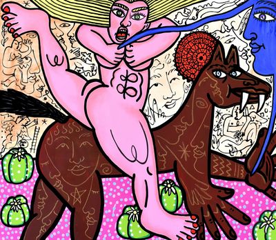 "Champ de cactus" Print