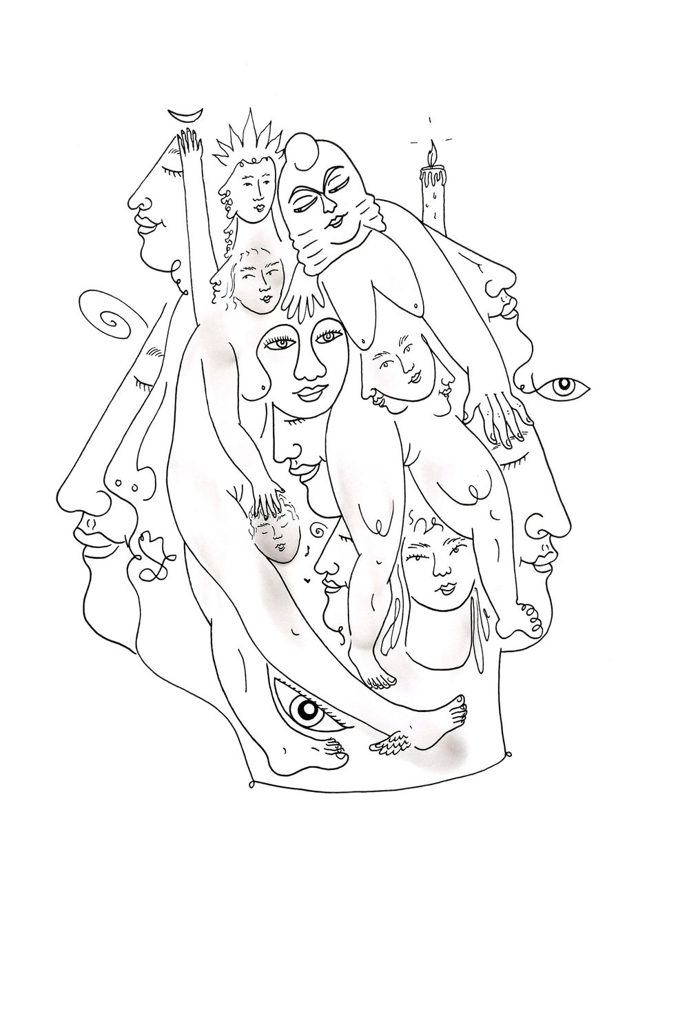 "Profil à la bougie" Print